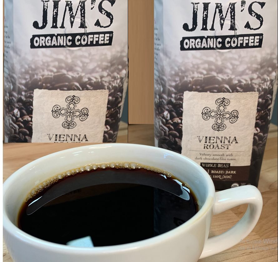 Jim's organic coffee