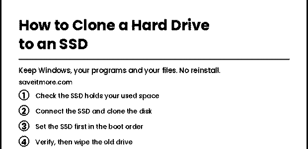 How to clone a hard drive to an SSD in four steps without reinstalling Windows