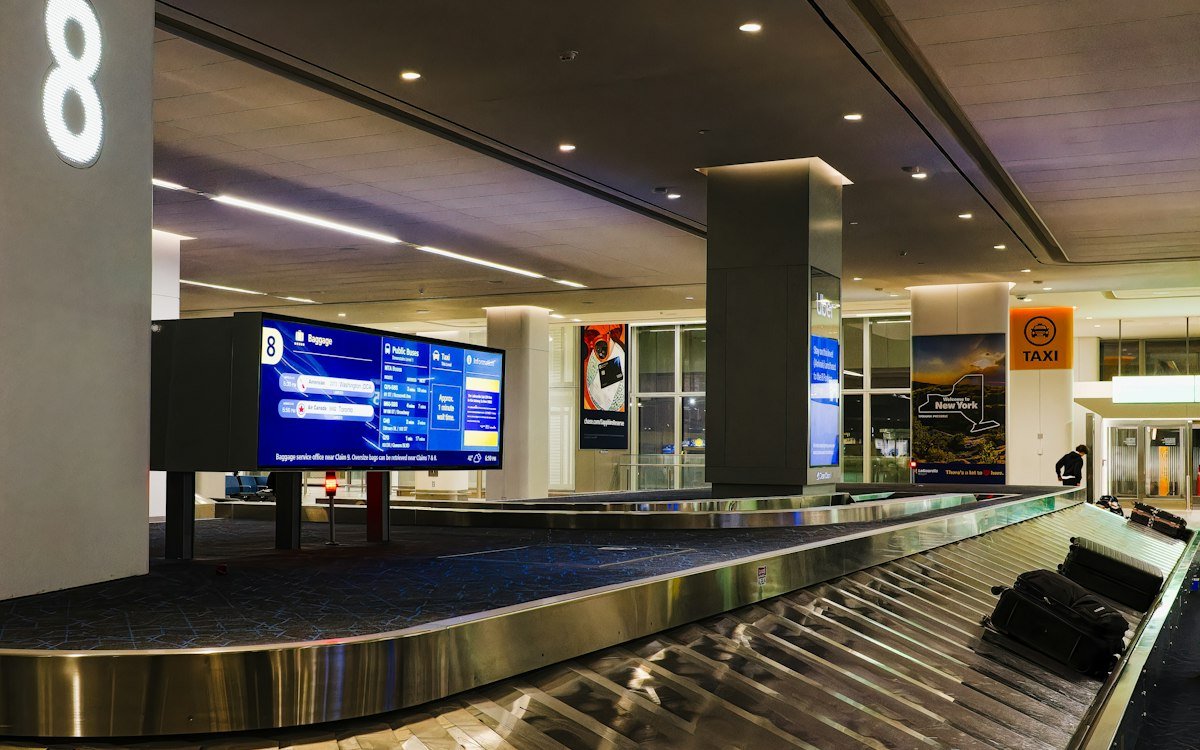 Luggage carousel at an airport, relevant if you plan to ship luggage ahead