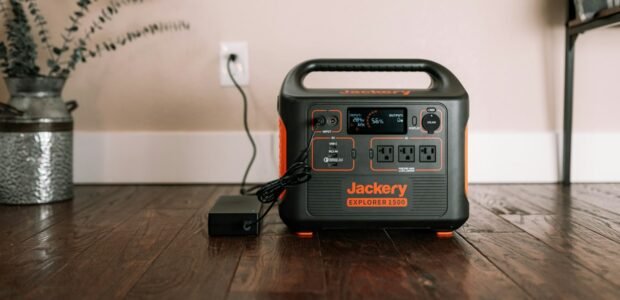 Portable power station and solar panel setup outdoors, the kind of product an ALLPOWERS Black Friday deal discounts