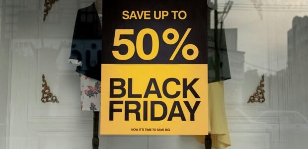 Save up to 50% Black Friday sale graphic, relevant to Black Friday deals