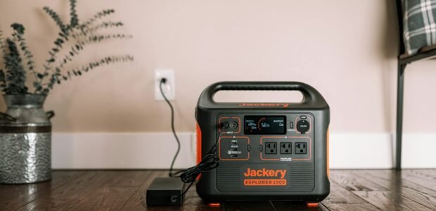 Portable power station on a wooden table, the kind of product a BLUETTI Black Friday deal discounts