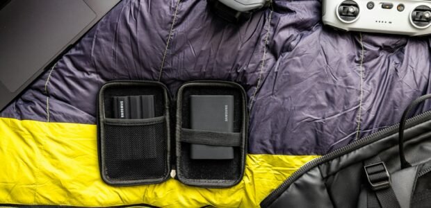 Camping gear including a portable power bank laid out, relevant to EcoFlow Black Friday deals
