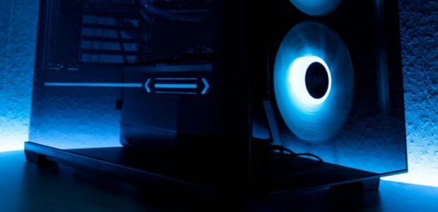 Custom-built gaming desktop tower with RGB lighting, the kind of PC an Origin PC Black Friday deal discounts